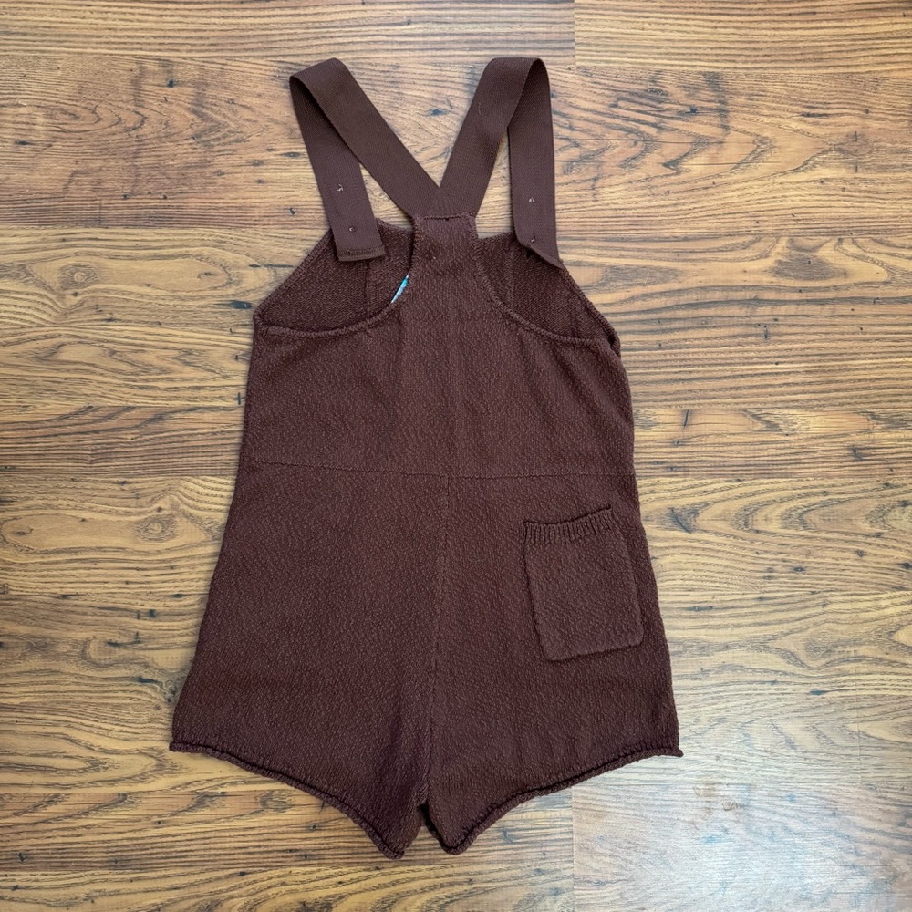 Free People Beach Brown Knit Overalls - Picture 5 of 6